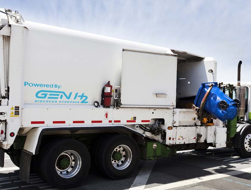 hydrogen trash truck