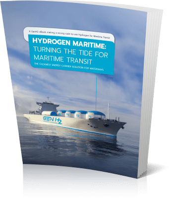 A GenH2 eBook making a strong case to use Hydrogen for Maritime Transit