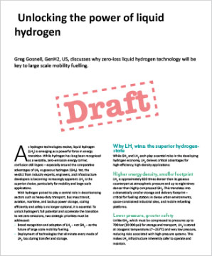 Unlocking Liquid Hydrogen for Scalable Mobility